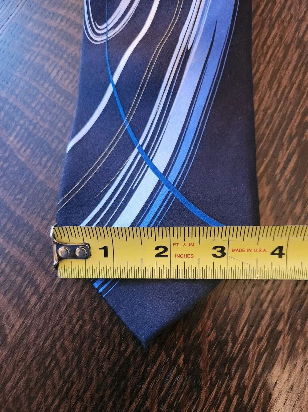Vintage Jerry Garcia 🎩 1990's Men's Necktie Black Blue Gray Swirl Silk EUC $24